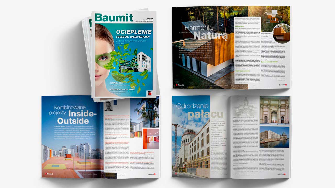 katalogi, magazyny Baumit